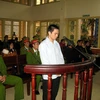 TAND tỉnh Bắc Giang xét xử bị cáo Lý Nguyễn Chung - hung thủ thực sự trong vụ án oan của ông Nguyễn Thanh Chấn. (Ảnh: Việt Hùng/TTXVN)