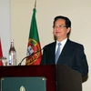 Thủ tướng Nguyễn Tấn Dũng trong chuyến thăm chính thức Bồ Đào Nha. (Ảnh: Đức Tám/TTXVN)