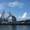 Tàu khu trục USS Shiloh của Mỹ. (Nguồn: AFP/TTXVN)