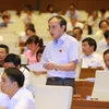 Đại biểu Quốc hội tỉnh Thừa Thiên-Huế Hà Huy Thông phát biểu ý kiến. (Ảnh: Doãn Tấn/TTXVN)