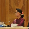 Bà Aung San Suu Kyi tiếp tục không được ra ứng cử Tổng thống Myanmar. (Nguồn: AFP/TTXVN