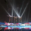 Vịnh Marina, nơi diễn ra Lễ kỷ niệm 50 năm Ngày Độc lập của Singapore vào 9/8. (Ảnh: Lê Hải/TVietnam+)