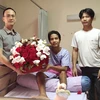 Anh Mai Văn Trường trong thời gian điều trị tại Bệnh viện Klang, Bangkok. (Ảnh: Quang Thuận/Vietnam+)