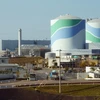 Hai lò phản ứng hạt nhân của nhà máy Sendai ở Kagoshima. (Nguồn: Kyodo/TTXVN)