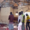 Hiện trường vụ đánh bom ở Maiduguri ngày 23/10 mà Boko Haram là thủ phạm. (Nguồn: AFP/TTXVN)