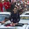 Thủ lĩnh Đảng NLD, bà Aung San Suu Kyi. (Nguồn: AFP/TTXVN)