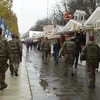 Cảnh sát Pháp tuần tra trên đại lộ Champs-Elysees. (Nguồn: AFP/TTXVN)