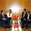 Thủ tướng Nguyễn Tấn Dũng gặp Tổng thống Indonesia Joko Widodo. (Ảnh: Đức Tám/TTXVN)