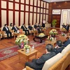Phó Thủ tướng Nguyễn Xuân Phúc tiếp các đại biểu và Bộ trưởng 10 nước ASEAN dự hội nghị TELMIN 15. (Ảnh: Trần Lê Lâm/TTXVN)