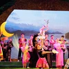  Biểu diễn nghệ thuật tại Lễ khai mạc văn hóa trà và văn hóa ASEAN. (Ảnh: Hoàng Nguyên/TTXVN)