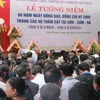 Quảng Nam tổ chức lễ tưởng niệm 60 năm vụ thảm sát Sơn-Cẩm-Hà