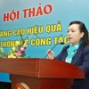Bộ trưởng Bộ Y tế Nguyễn Thị Kim Tiến phát biểu khai mạc. (Ảnh: Minh Quyết/TTXVN)