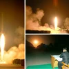 Nhà lãnh đạo Triều Tiên Kim Jong-Un theo dõi một vụ thử tên lửa của nước này. (Nguồn: Yonhap/TTXVN)