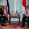 Ngoại trưởng Nhật Bản Fumio Kishida và Ngoại trưởng Thái Lan Don Pramudwinai tại Bangkok. (Nguồn: Reuters)