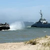 Tàu hải quân NATO tham gia tập trận trên biển Baltic hồi tháng 6/2015. (Nguồn: AFP/TTXVN)