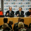 Lễ ký Hiệp định Paris về biến đổi khí hậu tại New York ngày 22/4. (Nguồn: AFP/TTXVN)