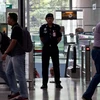 Cảnh sát Malaysia tại Sân bay Quốc tế Kuala Lumpur. (Nguồn: AFP/TTXVN)
