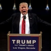 Ứng cử viên Tổng thống Mỹ Donald Trump trong cuộc vận động tranh cử tại Las Vegas ngày 18/6. (Nguồn: AFP/TTXVN)