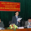 Ông Đàm Văn Eng trong một buổi làm việc với huyện Bảo Lạc khi là Phó Chủ tịch UBND tỉnh Cao Bằng. (Nguồn: caobang.gov.vn)