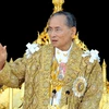 Nhà Vua Thái Lan Bhumibol Adulyadej trong một sự kiện ở thủ đô Bangkok ngày 5/12/2007. (Nguồn: EPA/TTXVN)