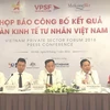 Họp báo công bố kết quả Diễn đàn Kinh tế Tư nhân Việt Nam 2016. (Nguồn: VGP)