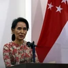 Ngoại trưởng kiêm Cố vấn Nhà nước Myanmar Aung San Suu Kyi. (Nguồn: EPA/TTXVN)