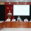 Trưởng ban Dân vận Trung ương Trương Thị Mai phát biểu tại hội nghị. (Ảnh: Phương Hoa/TTXVN)