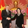 Thủ tướng Cộng hòa Slovakia H.E. Robert Fico hội kiến Chủ tịch Quốc hội Nguyễn Thị Kim Ngân. (Ảnh: Trọng Đức/TTXVN)