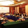 Quang cảnh Hội nghị Bộ trưởng kinh tế các nước CLMV tại Lào. (Nguồn: Phạm Kiên/TTXVN)