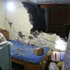 Một căn nhà bị phá hủy sau động đất tại Arequipa ngày 15/8. (Nguồn: EPA/TTXVN)