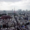 Toàn cảnh trung tâm thành phố Tokyo ngày 15/8. (Nguồn: AFP/TTXVN)