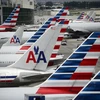 Máy bay của hãng American Airlines tại sân bay quốc tế Miami, bang Florida. (Nguồn: AFP/TTXVN)