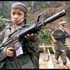 Một binh sỹ trẻ em Myanmar. (Nguồn: article.wn.com)