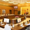 Chủ tịch Quốc hội Nguyễn Thị Kim Ngân chủ trì Phiên họp thứ 3 của Ủy ban Thường vụ Quốc hội khóa XIV. (Ảnh: Trọng Đức/TTXVN)