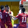 Đội tuyển Futsal Việt Nam giành chiến thắng lịch sử khi đánh bại đội tuyển Guatemala 4-2 ngay trong ngày ra quân bảng C. (Nguồn: Futsal Vietnam)