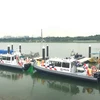 Hai tàu tuần tra mới được trang bị cho Cảnh sát biển Singapore ngày 27/9. (Nguồn: straitstimes.com)