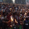 Người dân Ethiopia tham gia lễ hội tại thủ đô Addis Ababa ngày 26/9. Ảnh minh họa. (Nguồn: AFP/TTXVN)