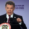 Tổng thống Colombia Juan Manuel Santos trong cuộc họp báo ở Bogota ngày 3/10. (Nguồn: EPA/TTXVN)