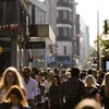 Phố Oxford, trung tâm thủ đô London. (Nguồn: AFP/TTXVN)