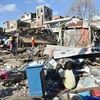 Cảnh đổ nát sau bão Matthew ở Jeremie, Haiti, ngày 8/10. (Nguồn: AFP/TTXVN)