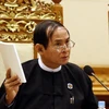  Chủ tịch Hạ viện Myanmar U Win Myint. (Nguồn: EPA/TTXVN)