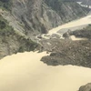 Một vụ lở đất đã chặn dòng sông Clarence phía bắc thị trấn Kaikoura.(Nguồn: stuff.co.nz) 