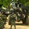 Binh sỹ Philippines trong chiến dịch truy quét phiến quân Abu Sayyaf tại Jolo, tỉnh Sulu, Mindanao. (Nguồn: AFP/TTXVN)