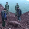 [Video] Quảng Bình phát hiện quả bom hơn 350kg ở cửa khẩu Cha Lo