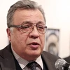 Đại sứ Andrey Karlov trong bức ảnh chụp ngay trước khi bị bắn. (Nguồn: RIA Novosti)