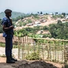 Cảnh sát Congo gác tại làng Buleusa. (Nguồn: AFP/TTXVN)