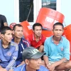 Các ngư dân Việt Nam đang bị giam ở đảo Batam, Indonesia. (Ảnh: Đỗ Quyên/Vietnam+)