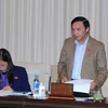 Chủ nhiệm Ủy ban Pháp luật của Quốc hội Nguyễn Khắc Định phát biểu ý kiến. (Ảnh: An Đăng/TTXVN)