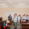 Khu phòng học tại Trung tâm giảng dạy tiếng Việt Nam tại huyện Viêng Xay, Hủa Phăn, Lào. (Ảnh: Phạm Kiên/TTXVN)