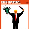 Tạp chí Đức in hình ông Trump xách đầu tượng Nữ thần tự do vấy máu